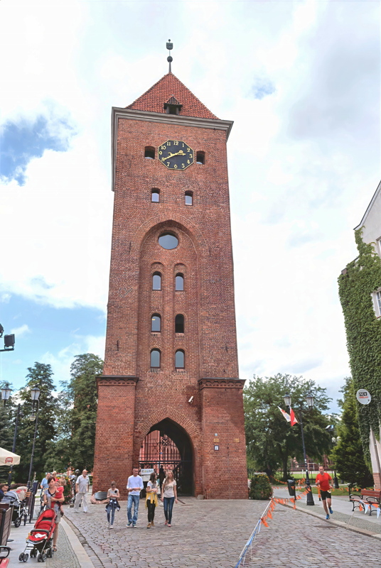 29 - The Market Gate, or Brama Targowa, a historic 14th-century red-brick tower located in Elbląg